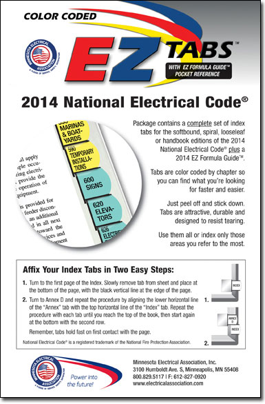 EZ Tabs 2014 NEC Code Books